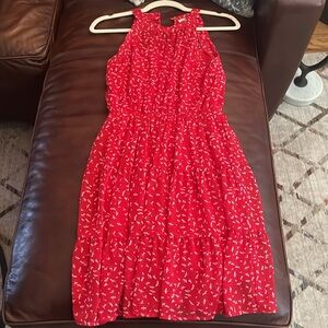 Cute red orangish dress. Only worn a few times.